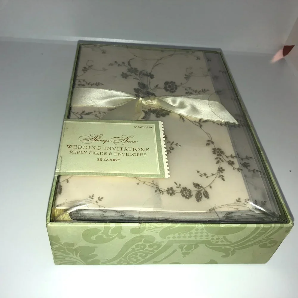 Always Anna Wedding Invitations 25 Count‎ NWT in Box